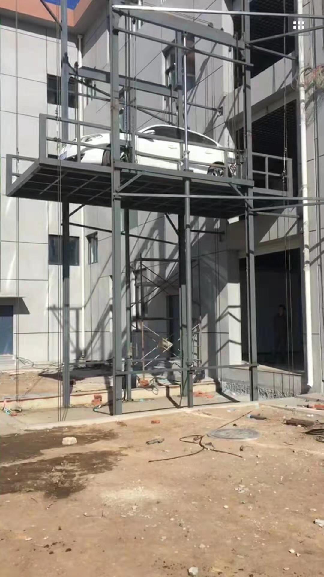 导轨式货梯 液压室外货梯